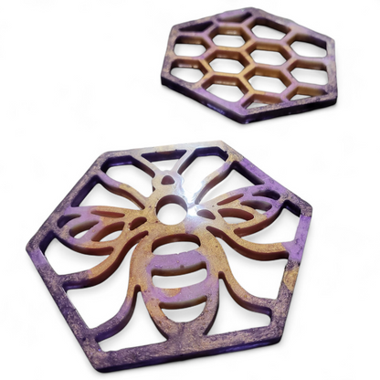 Bee Coaster Set - Lavender Sunrise