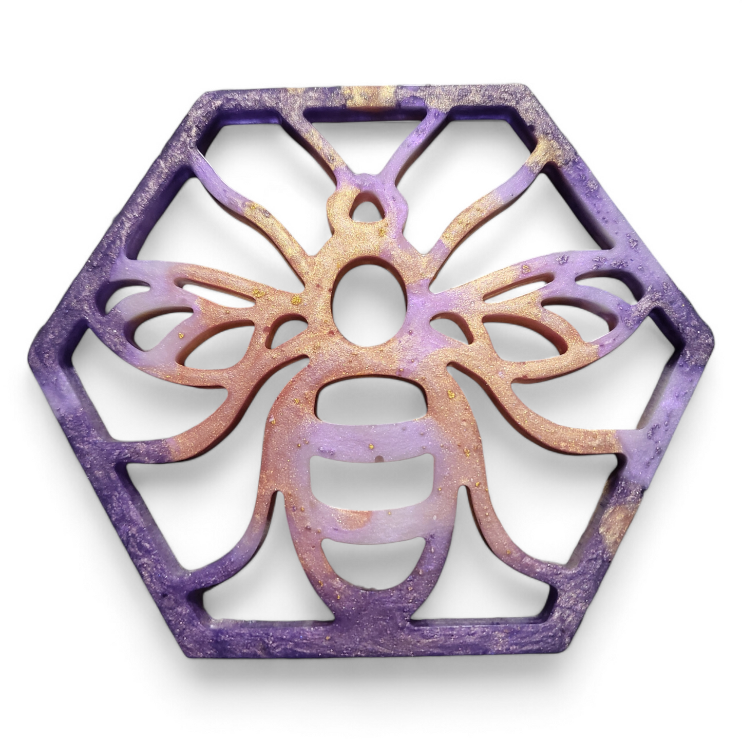 Bee Coaster Set - Lavender Sunrise