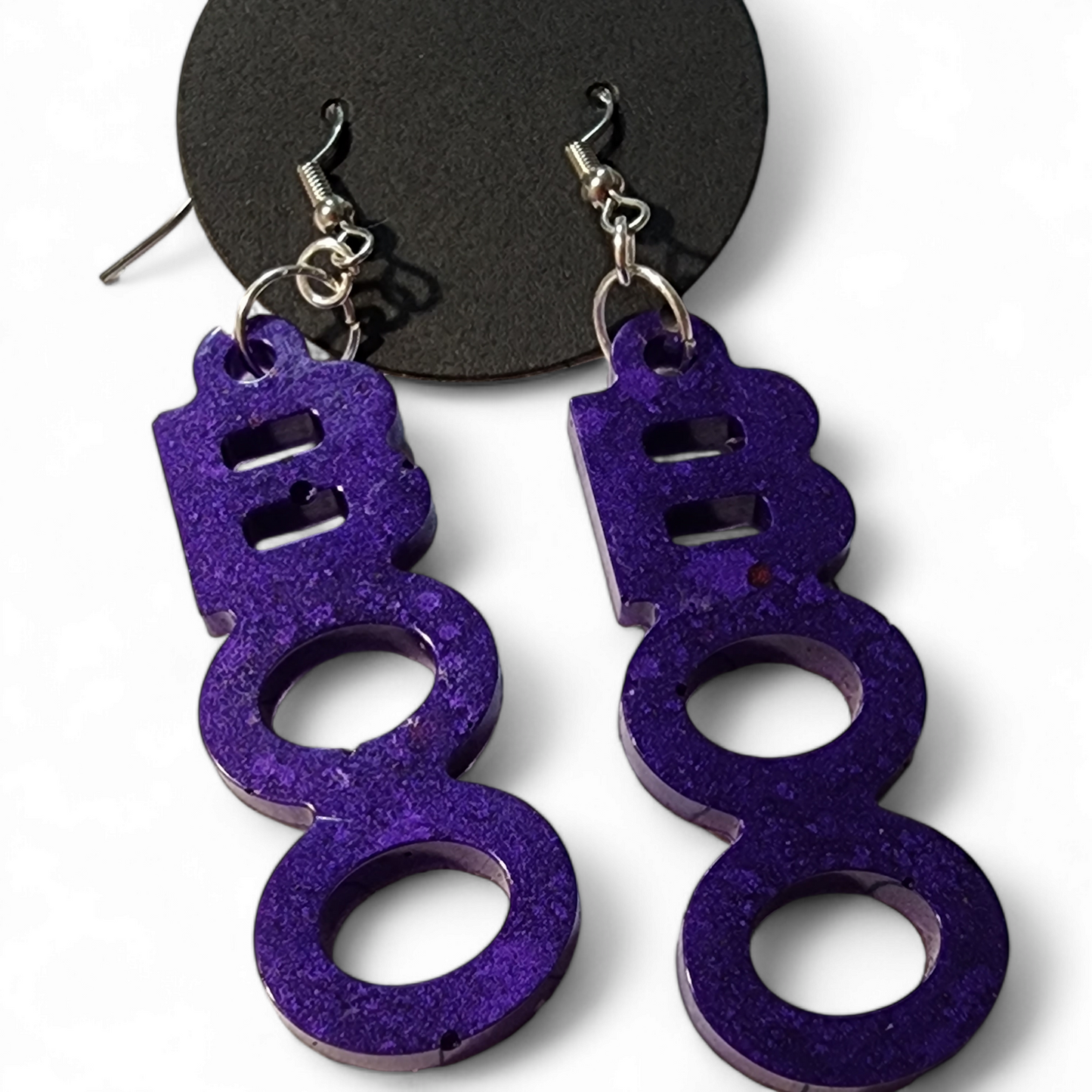 Boo Earrings - Purple