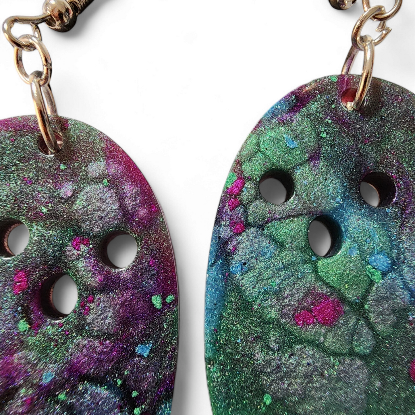 Ghost Earrings - Purple Algae