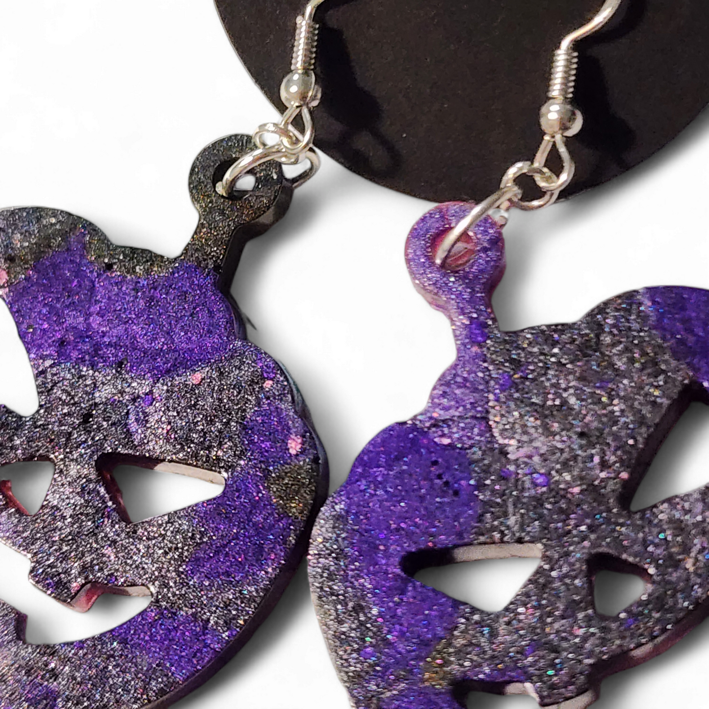 Jack-ho-lantern Earrings - Smokey Purples