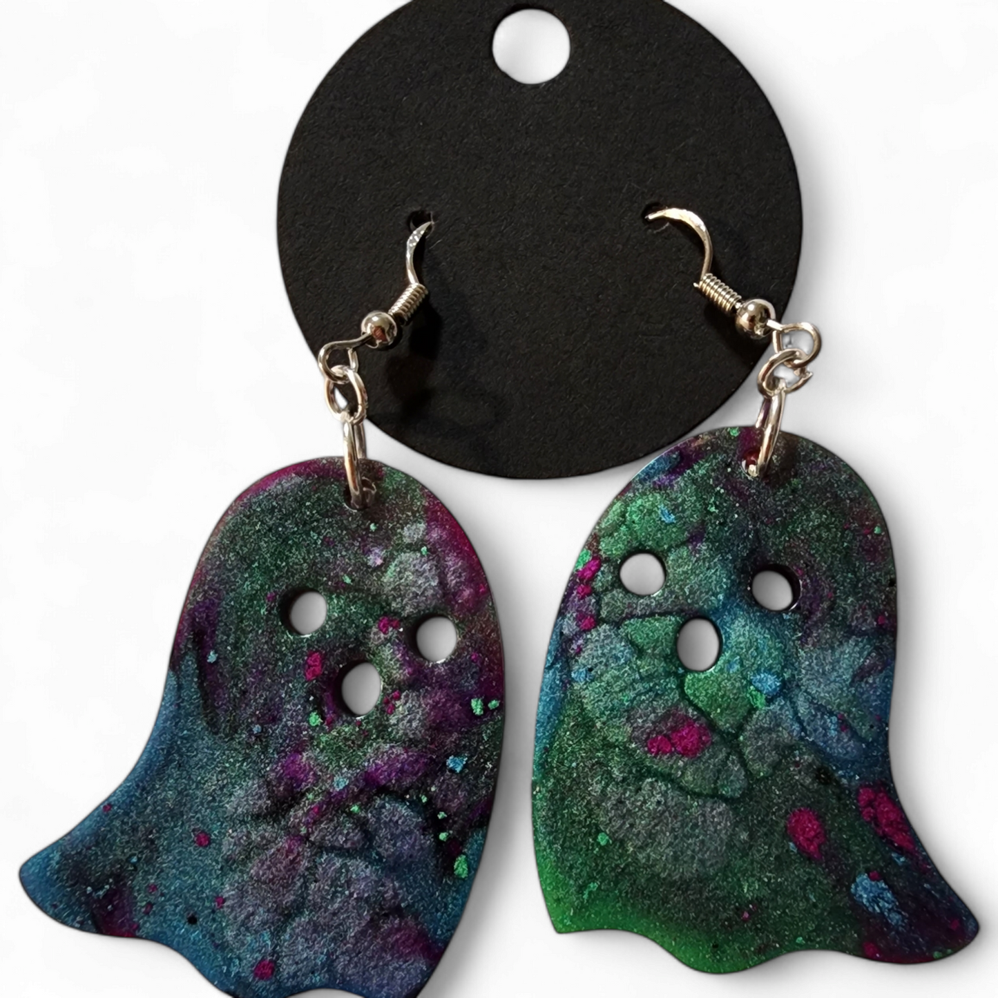 Ghost Earrings - Purple Algae