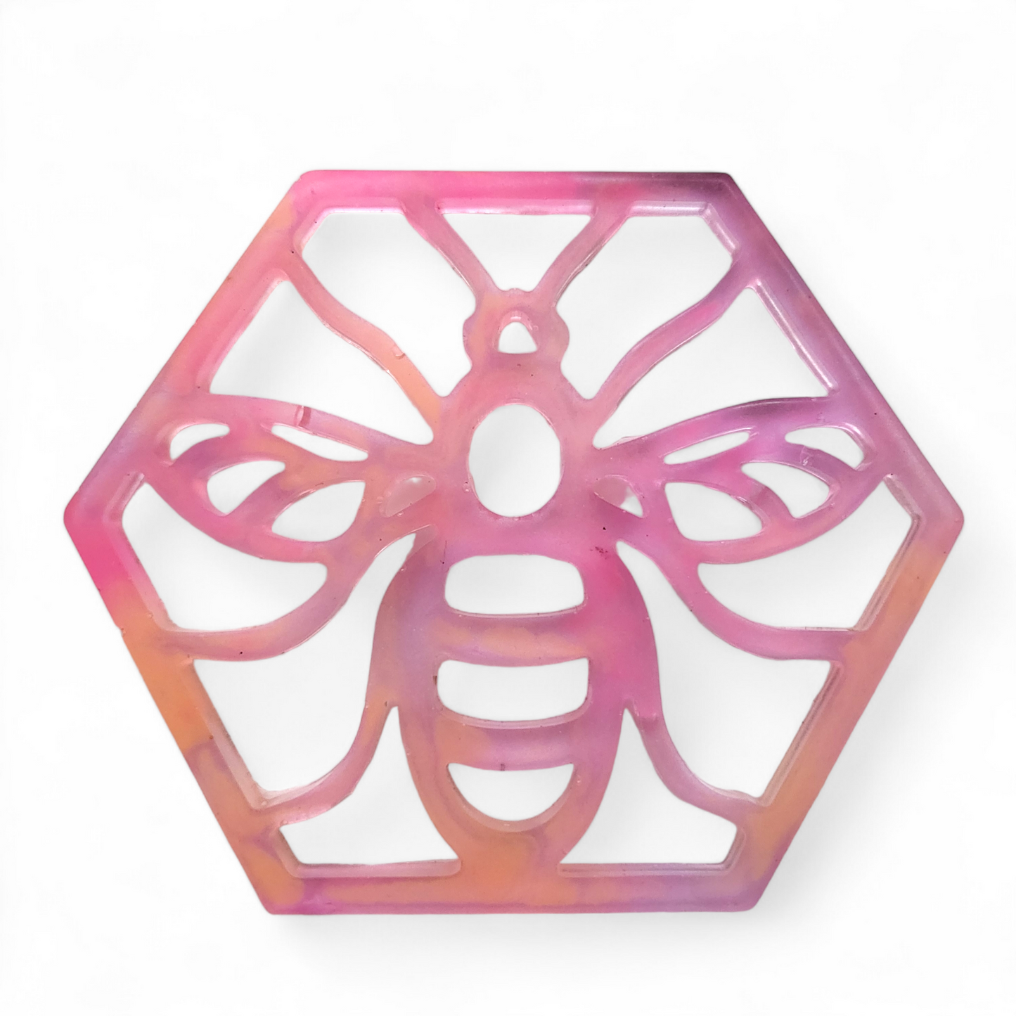 Bee Coaster Set - Jelly Pink and Orange